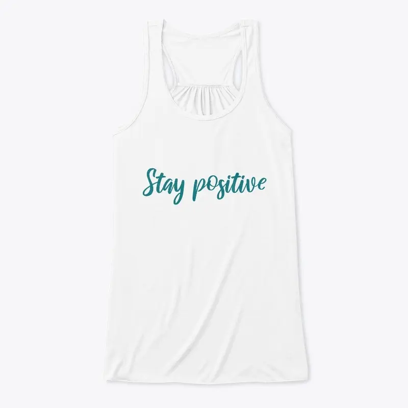 Yoga tank tops stay positive